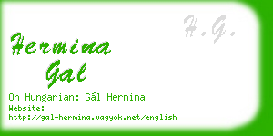 hermina gal business card